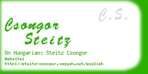 csongor steitz business card
